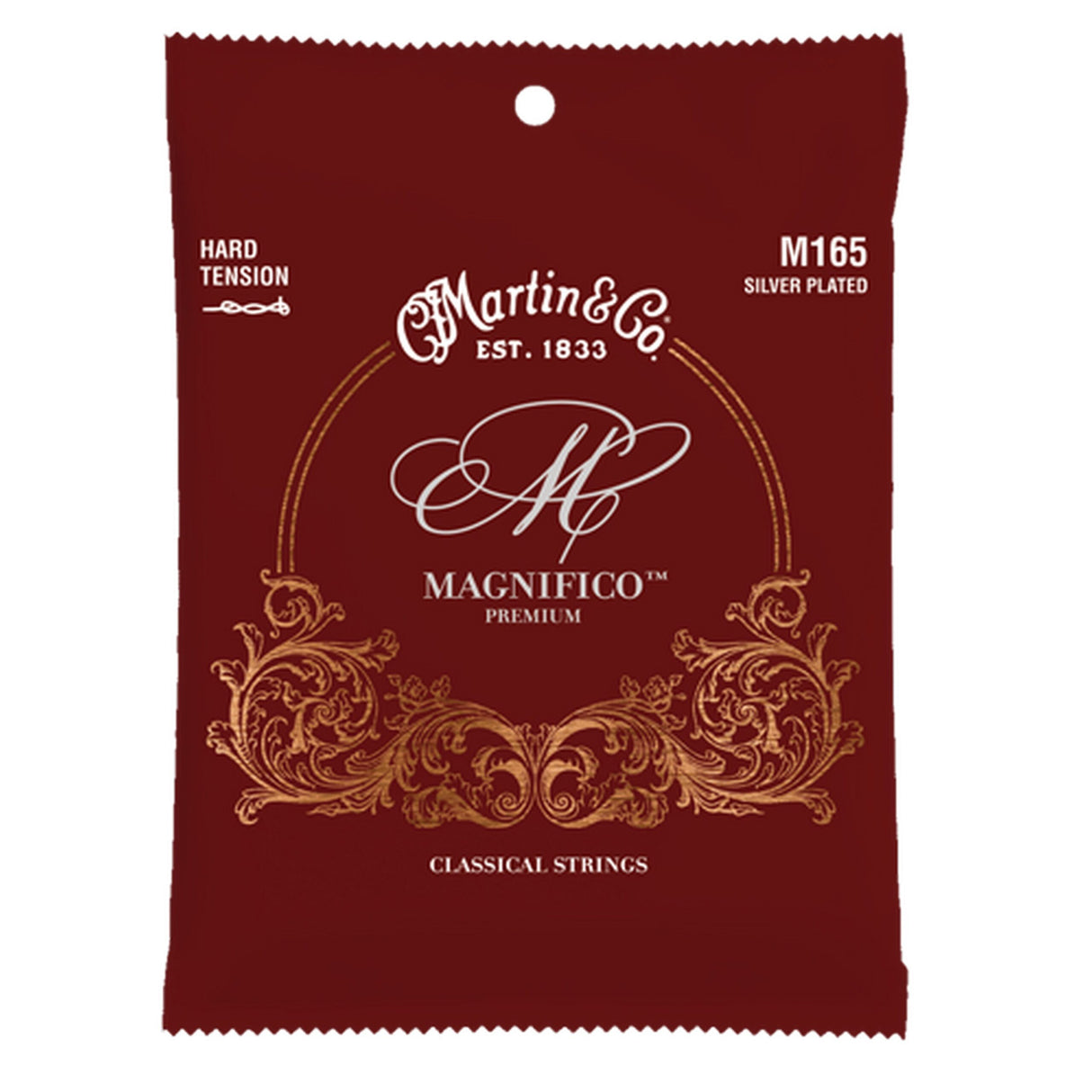 Martin M165 Classical Magnifico Premium Guitar Strings, Hard Tension