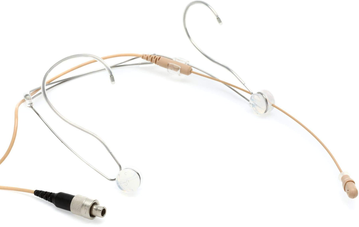 Shure DH5T/O-LM3 DuraPlex Omnidirectional Headset Microphone, Tan, LEMO Connector