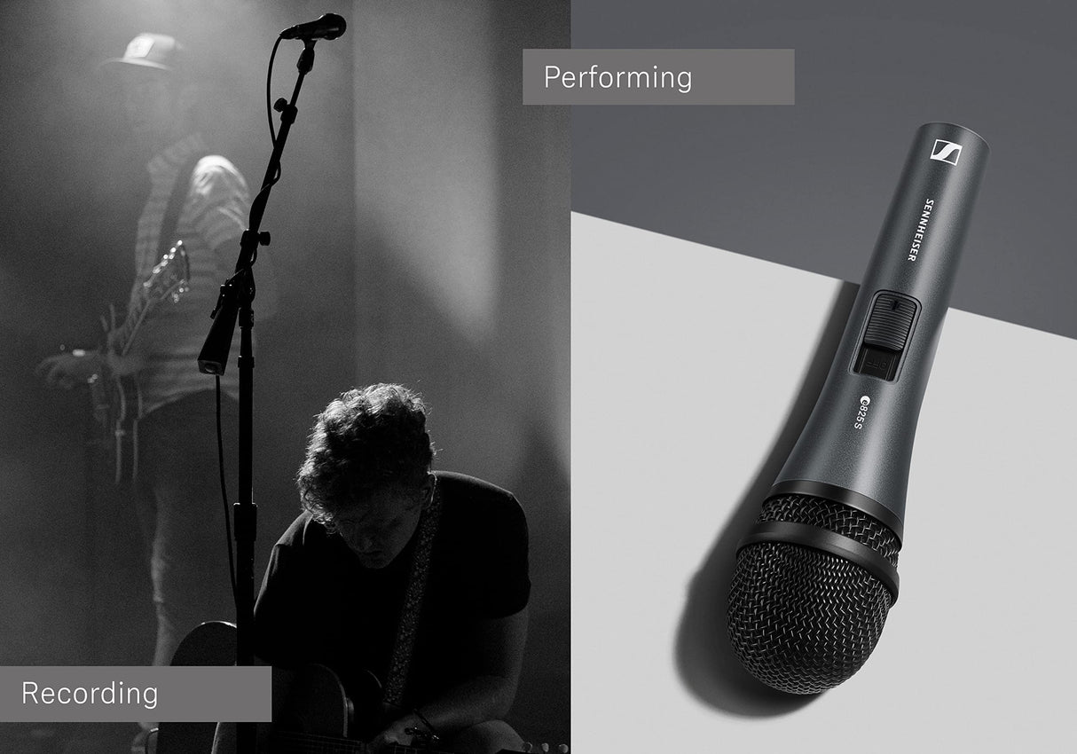 Sennheiser e 825-S Dynamic Cardioid 3-pin XLR Microphone