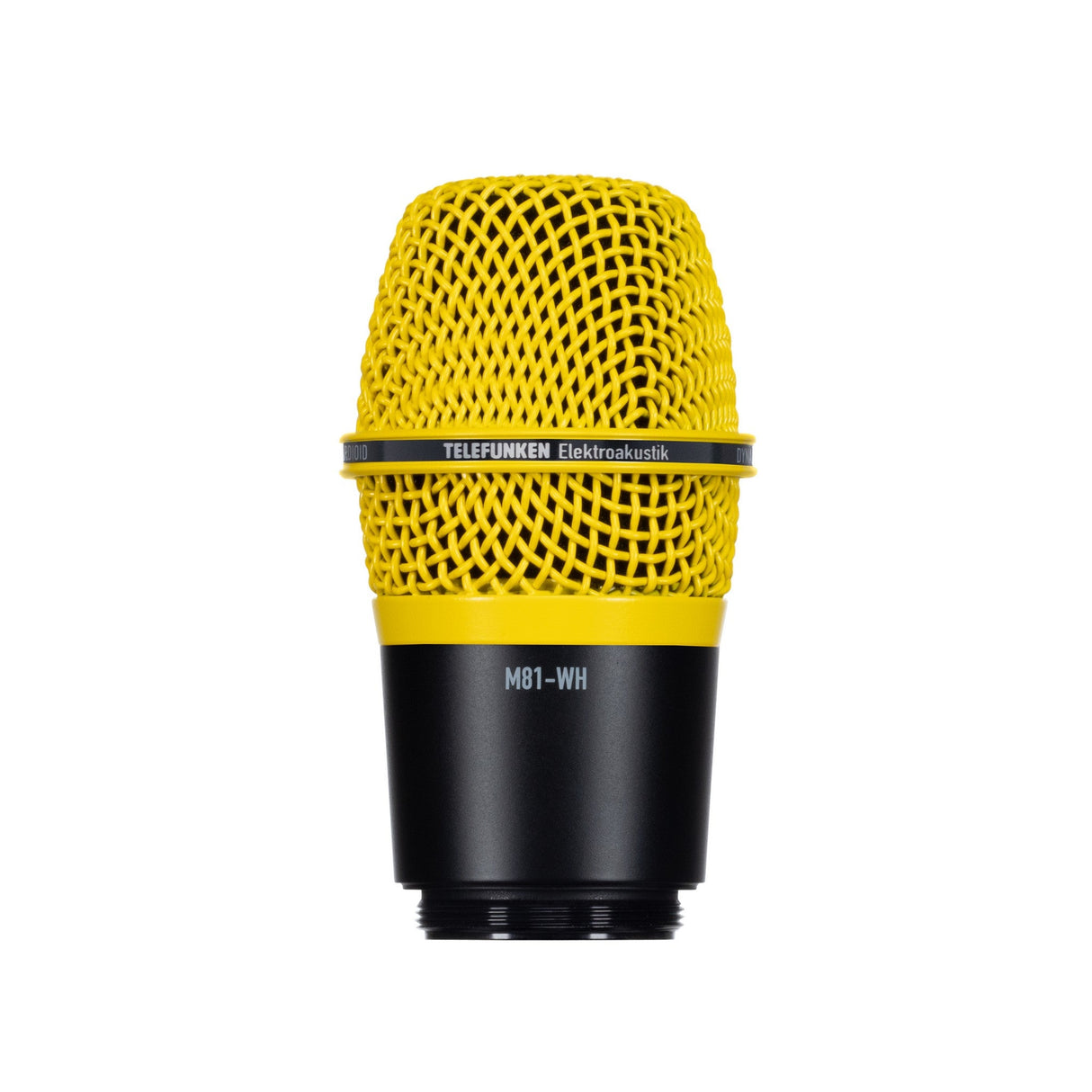 Telefunken M81-WH Supercardioid Universal Wireless Dynamic Microphone Capsule, Yellow