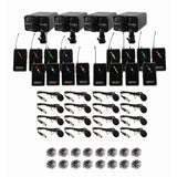VocoPro FIELD-QUAD-FILM-16B Portable Sixteen Lavalier Field/Camera-Mountable Wireless Microphone System 902-927.2 MHz