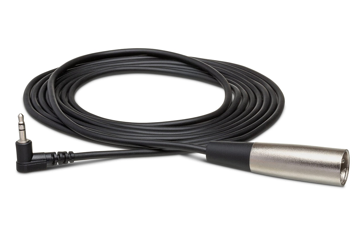 Hosa XVM-105M 5ft Right Angle 3.5mm TRS to XLR3 Male Microphone Cable