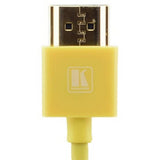 Kramer C-HM/HM/PICO/YL-10 10 Foot Ultra Slim High Speed HDMI Cable Yellow