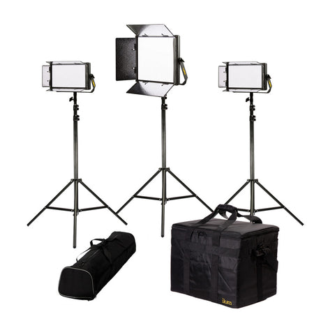 Ikan LB-1F2H Lyra Bi-Color 3-Point LED Soft Panel Light Kit
