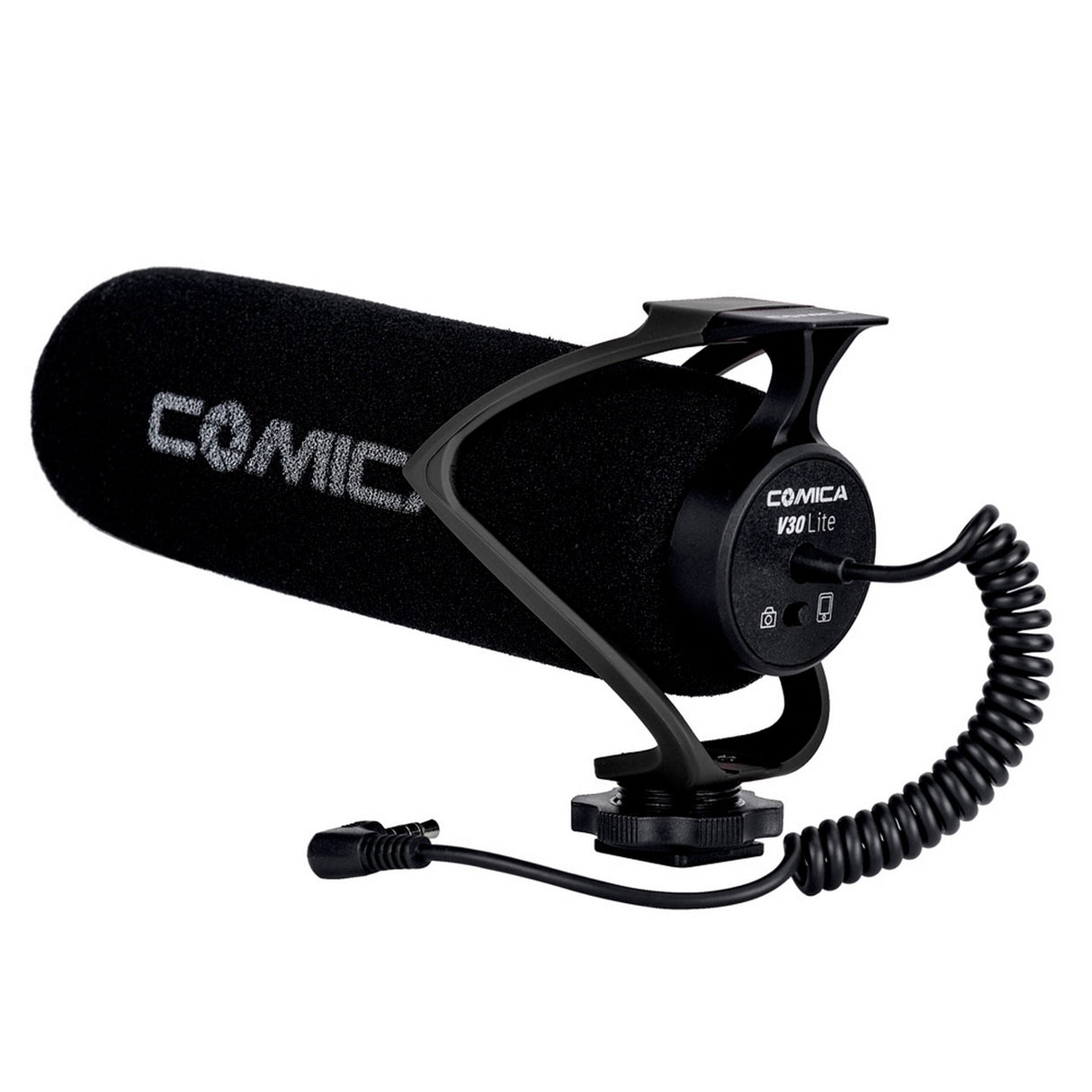 Comica CVM-V30 LITE B Electret Supercardioid Directional Condenser Shotgun Video Microphone