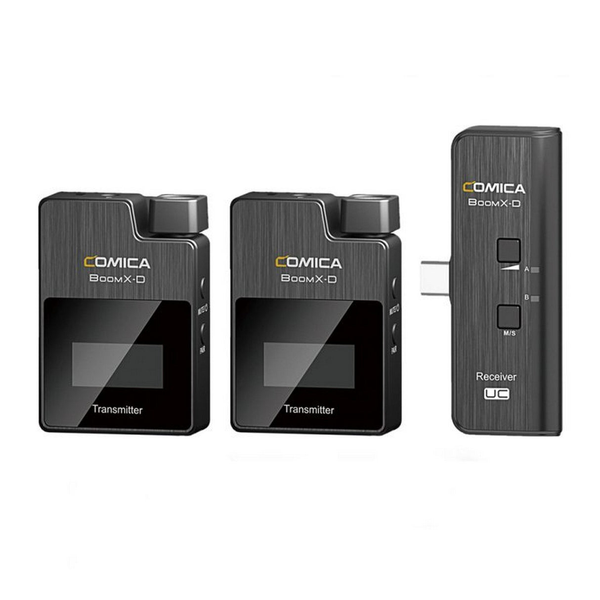 Comica BoomX-UC2 2.4GHz Digital Wireless System with 1 UC Smartphone Receiver and 2 Transmitters