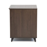 Gator GFW-ELITEDESKRK-BRN Elite Series Furniture Desk 10U Rack, Walnut Brown Finish