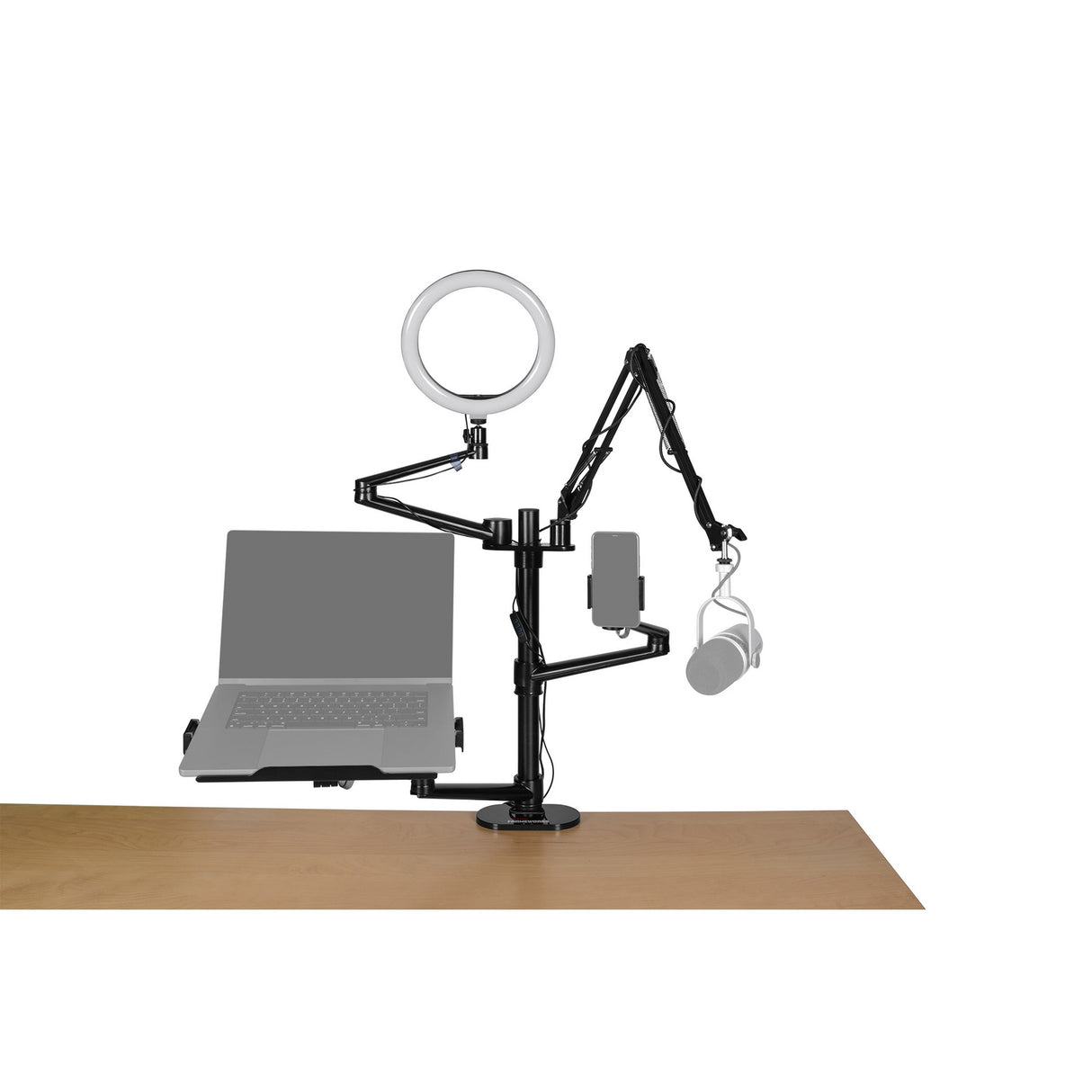 Gator GFW-STREAMSTAND Frameworks Content Creation Desk Mount Stand