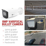 IC Realtime IPFX-B80V-IRW1 8MP IP Indoor/Outdoor Mid Size Bullet Camera, White