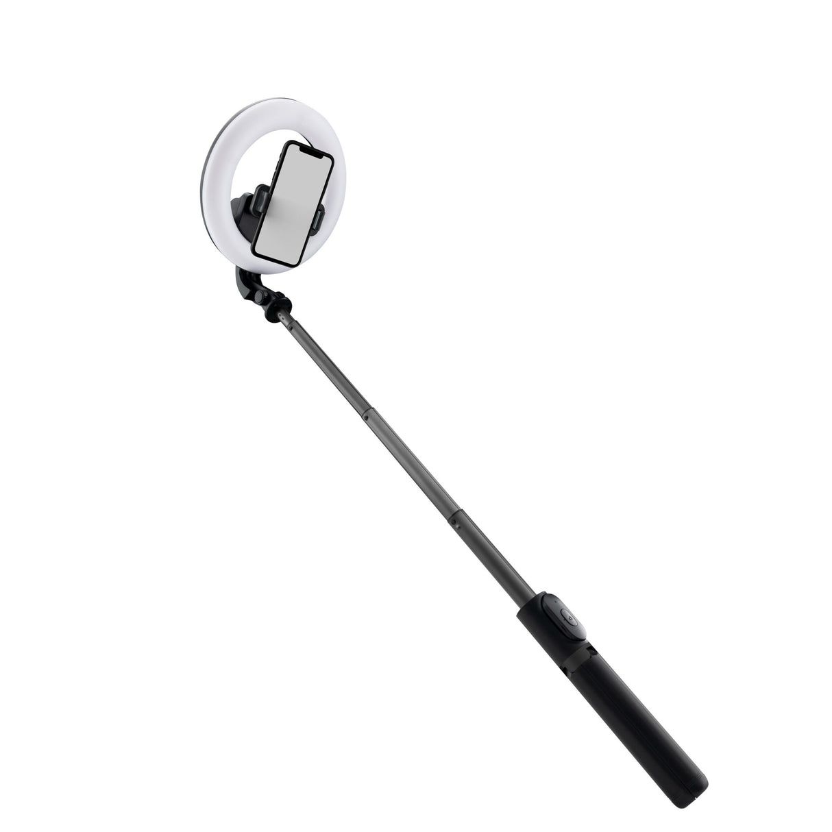 Mackie mRING-6 Inch Battery-Powered Ring Light with Convertible Selfie Stick/Stand and Remote