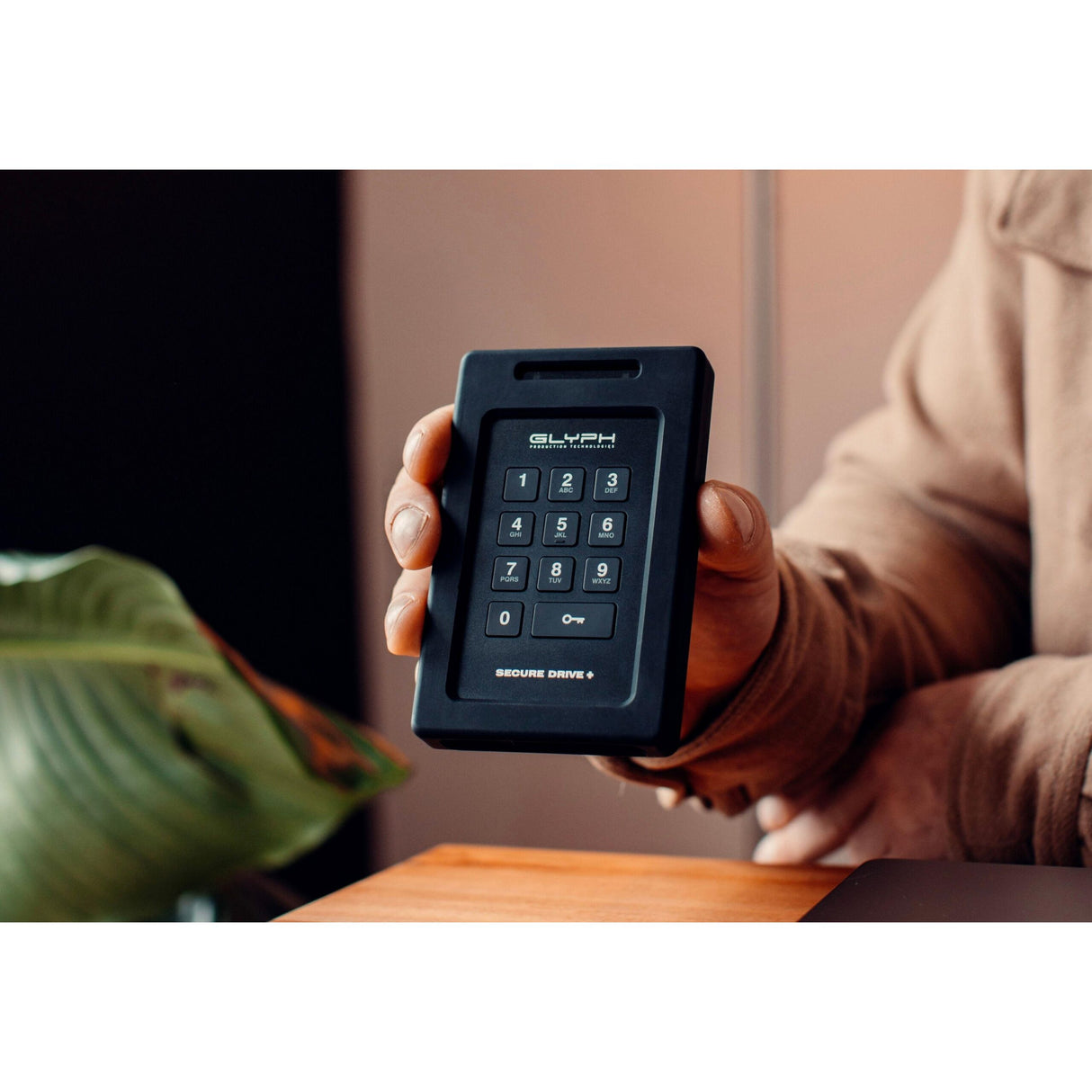 Glyph SecureDrive+ Bluetooth External HDD with Keypad, 4TB