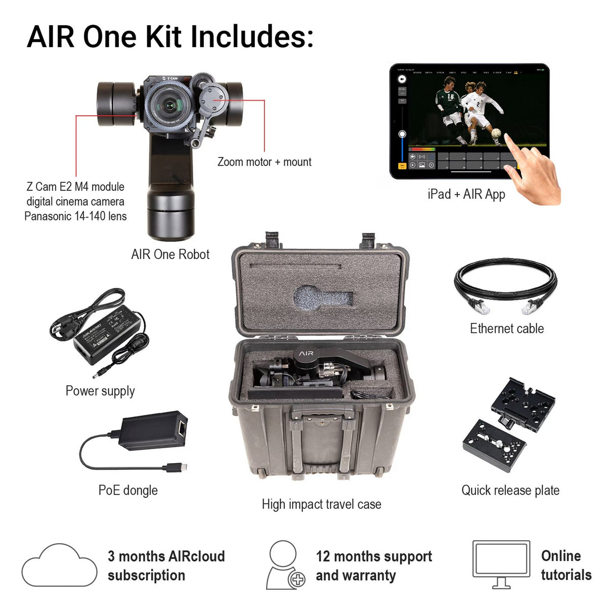 Advanced Image Robotics AIR One Robotic Camera Kit and REMI Production Bundle