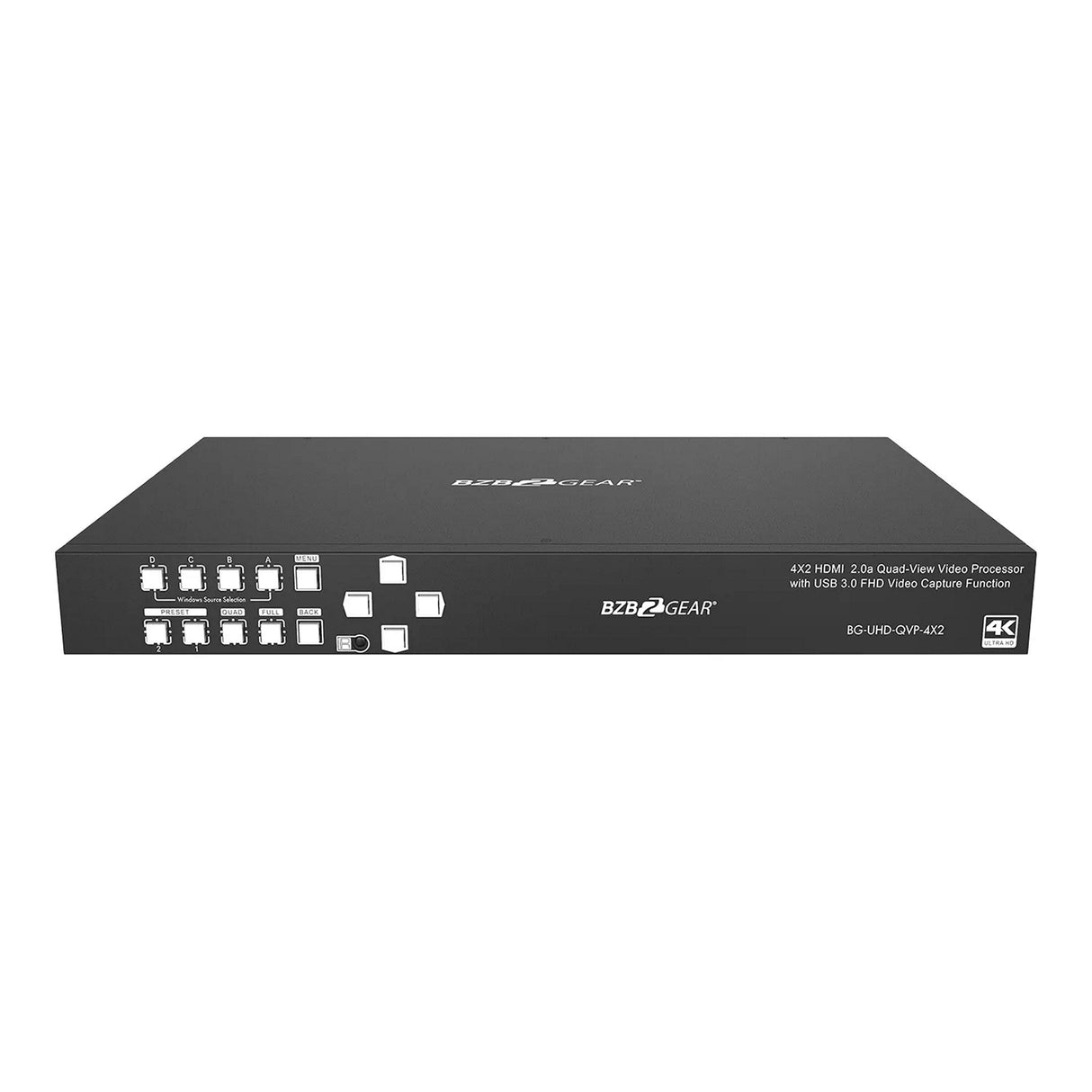 BZBGEAR BG-UHD-QVP-4X2 4K/UHD 4X2 Seamless Multiviewer/Presentation Switcher/Scaler