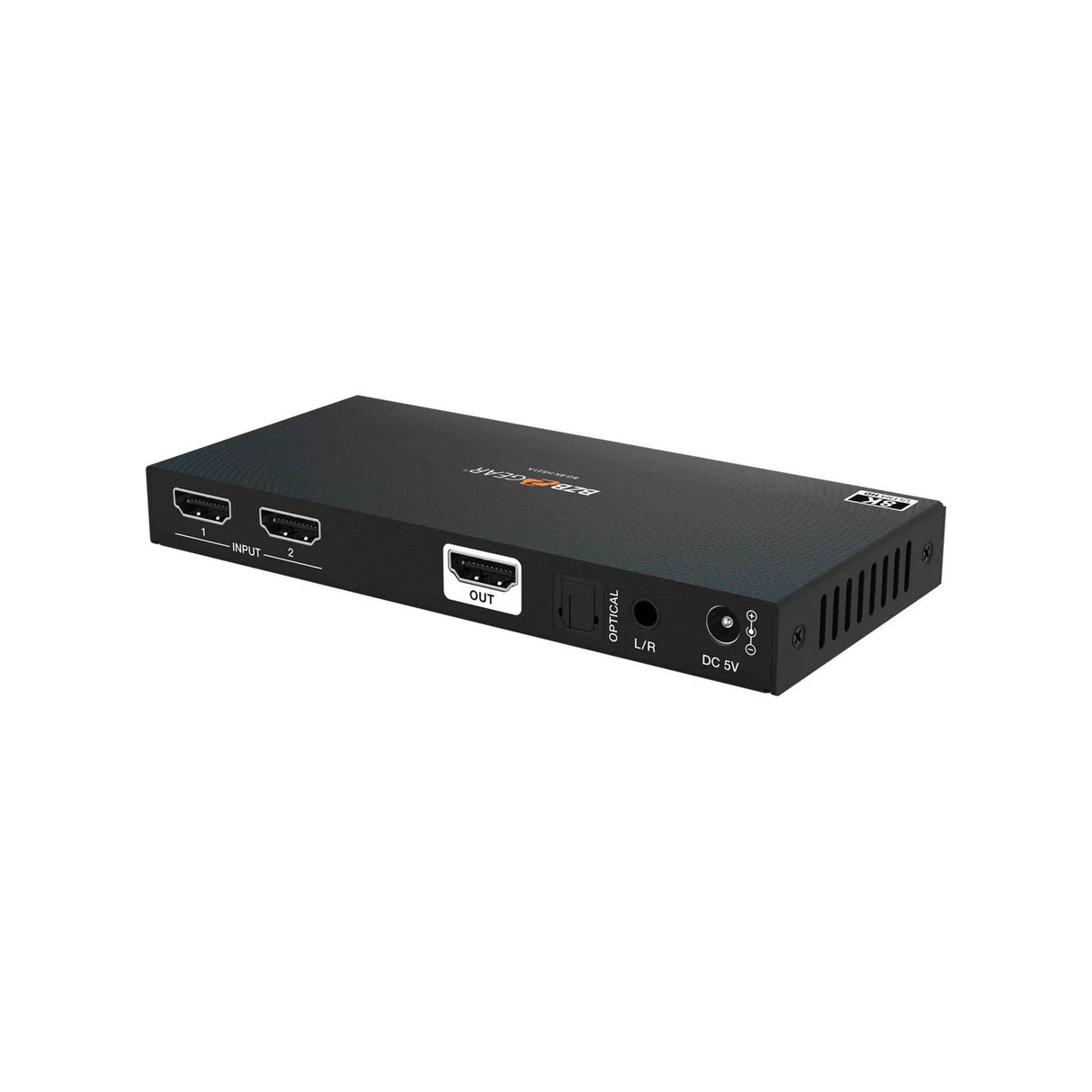 BZBGEAR 2x1 8K UHD HDMI 2.1 Switcher with Audio De-Embedder