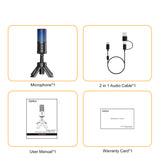 Comica EJoy Uni S RGB Cardioid Condenser USB Microphone