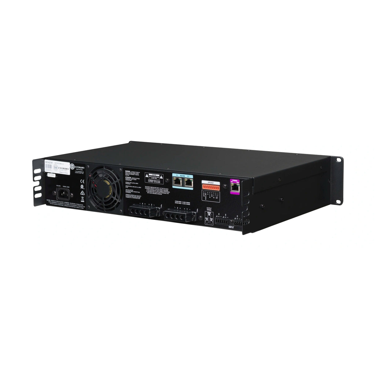 Crown CDi4x600BL 600W 4-Channel Analog Power Amplifier with BLU Link Input