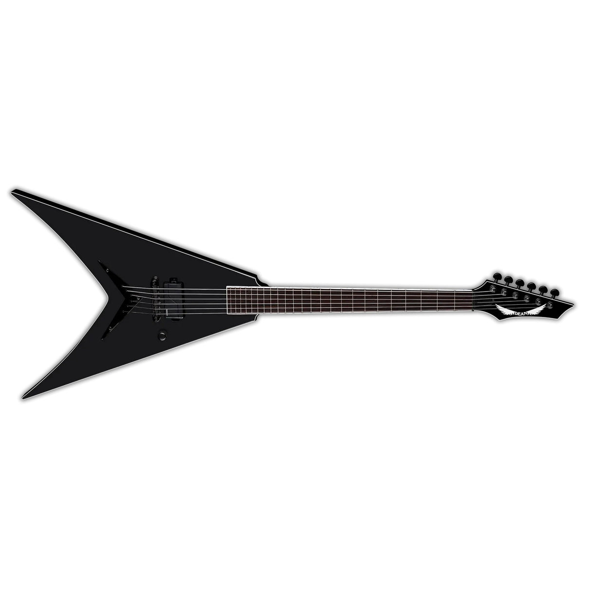 Dean Guitars Vengeance Select Fluence Black Satin Electric Guitar, 6-String