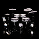 EFNOTE 3 Acoustic Designed Electronic Drum Set, White / Sparkle