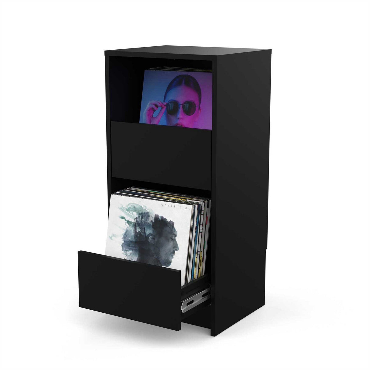 Glorious Vinyl Vault Record Storage Cabinet
