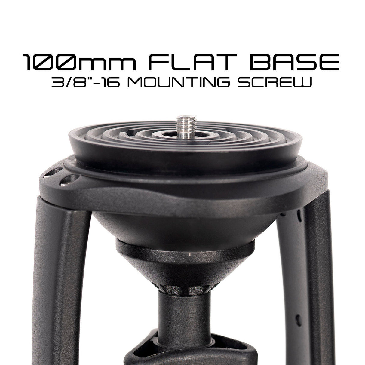 Ikan EI-PTZ-PEDESTAL Pneumatic Aluminum PTZ Pedestal with 100mm Flat Base