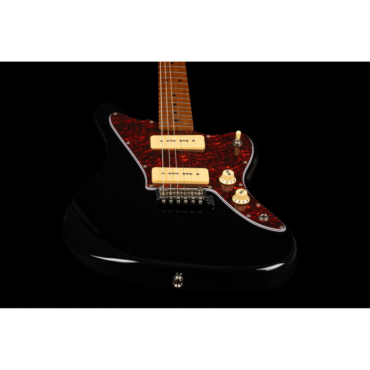 Jet Guitars JJ-300 P90 BK Electric Guitar, Black Finish