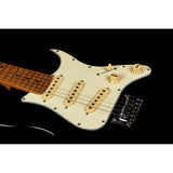 Jet Guitars JS-300 Mini Roasted Maple Electric Guitar, Black Finish