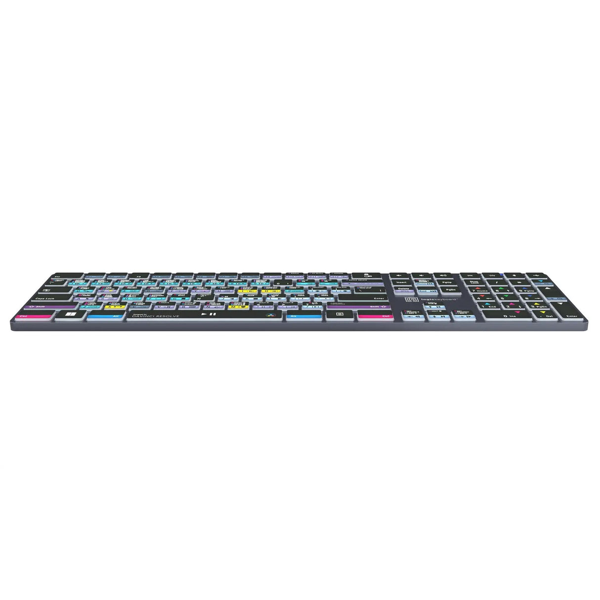 Logickeyboard TITAN Wireless Backlit Keyboard for DaVinci Resolve, US Windows