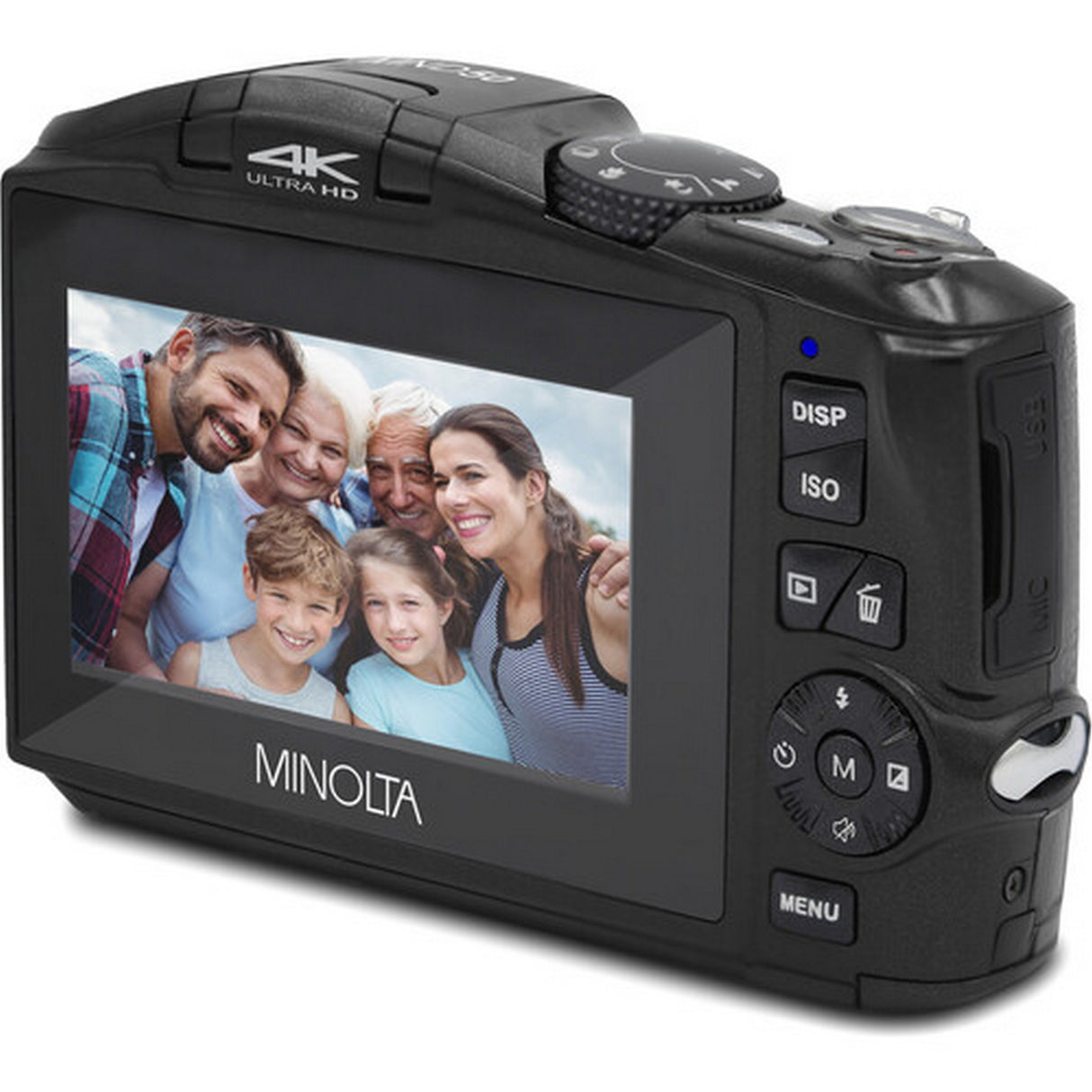 Minolta MND50 48 MP 4K Ultra HD Digital Camera, Black