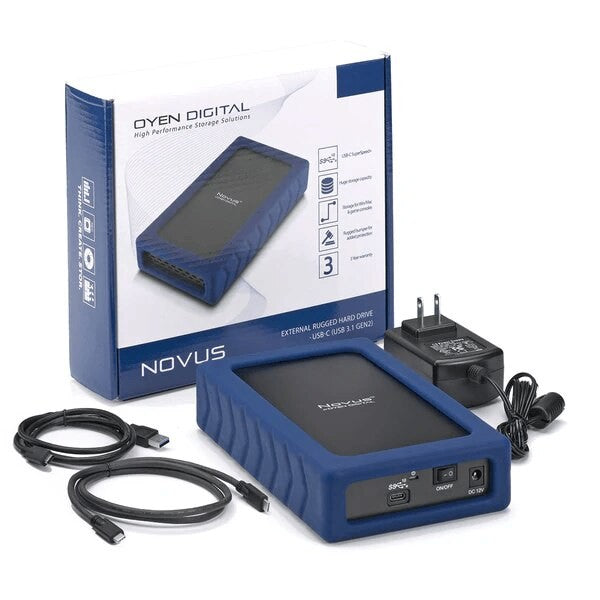 Oyen Digital 3N1-C-16T-BL Novus 16TB USB-C Rugged Desktop Drive