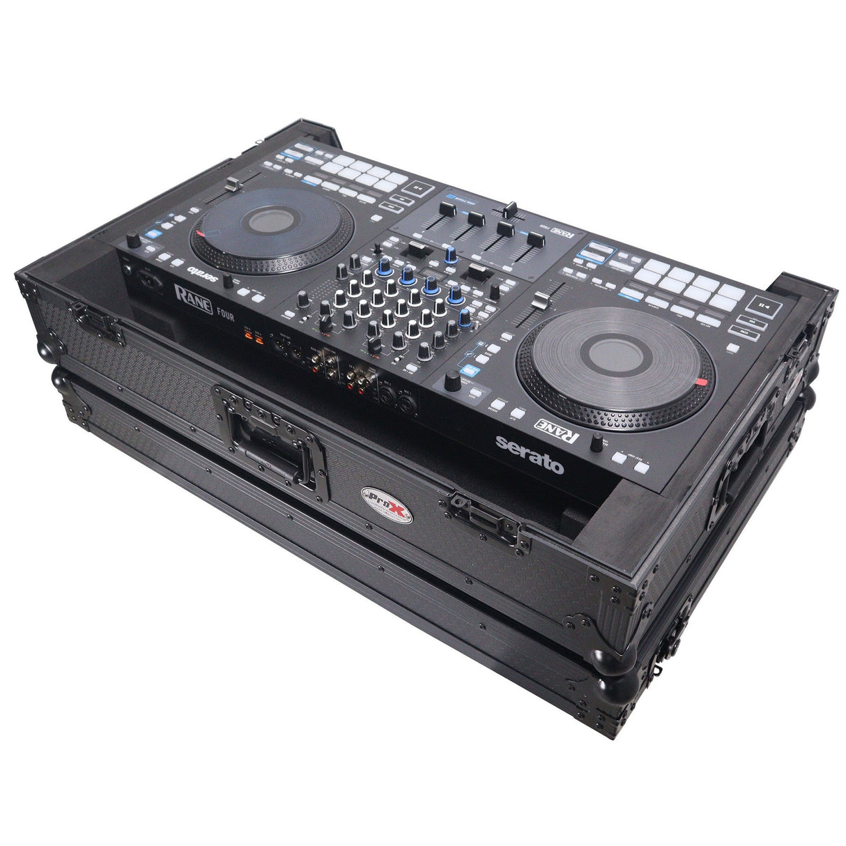 ProX XS-RANEFOUR Case for RANE Four DJ Controller with 1U Rack Space and Wheels