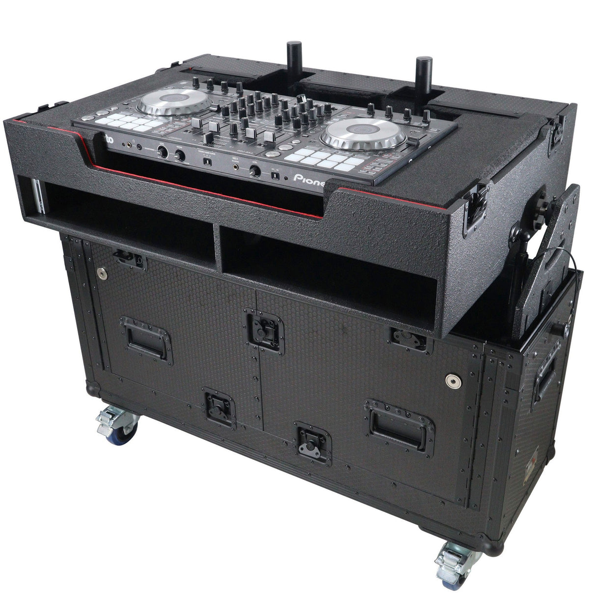 ProX XZF-UCXX Flip-Ready Hydraulic DJ Flight Case for Pioneer DJ DDJ-REV7, XDJ-XZ, DDJ-1000 SZ2 SX3