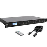 Pure Resonance Audio Background Music Sound System with (8)PD4W Pendant Speakers, RMA240BT Bluetooth Mixer Amplifier, and BTR1 Bluetooth Receiver