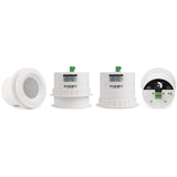 Pure Resonance Audio Fitness Sound System with (2) SD5 Premium Ceiling Tile Speakers, 4 C3 Compact C3 Ceiling Speakers, and RMA120BT Rack Mount Bluetooth Mixer Amplifier