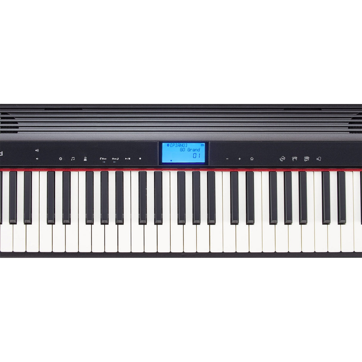 Roland GO-61P keyboard with built-in speakers and controls