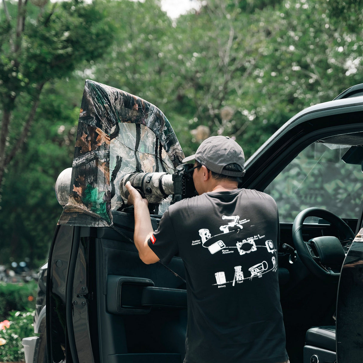SmallRig 5499 Left-Side Vehicle Shooting Curtain Set