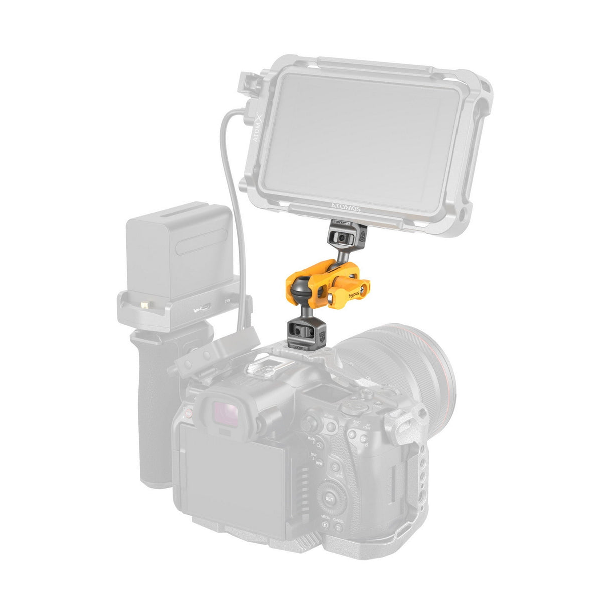 SmallRig 5522 Magic Arm Support with Dual Ball Heads, BumbleBee Edition