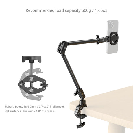 SmallRig 5626 Desktop Magic Arm with Crab-Shaped Clamp Kit Camera Mount