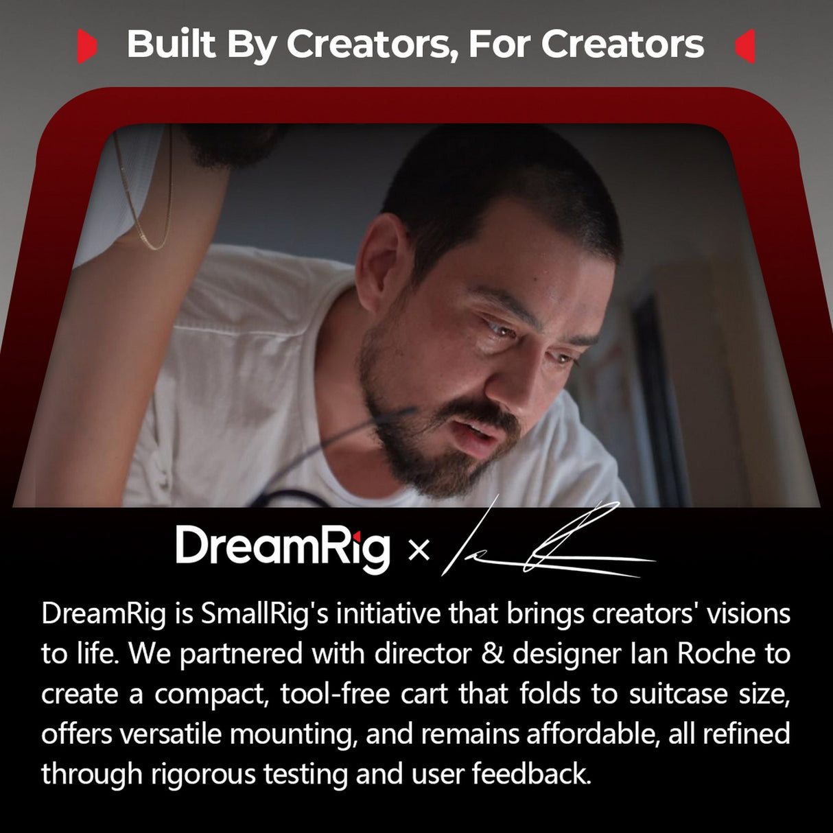 SmallRig MD4573 36-Inch Lightweight Video Production Camera Cart