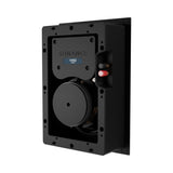 Sonance VX Series 6-Inch Rectangle In-Wall Speaker with White Micro Trim Grille Pair