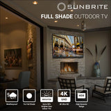 SunBrite Veranda Series 4K Full Shade LED HDR Outdoor TV Black