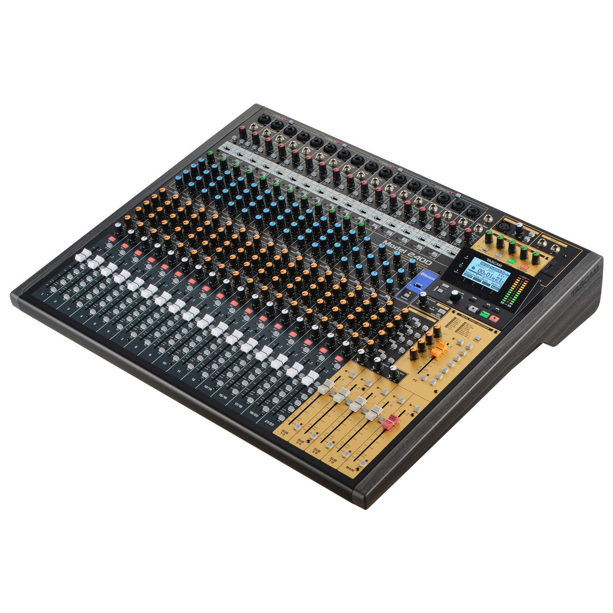 Tascam MODEL 2400 24-Track Flagship Analog Recording Console and Live Mixer with Audio Interface