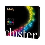 Twinkly Cluster 400L 4.3mm Diffuse Flat RGB Lens Light Black/Green Wire