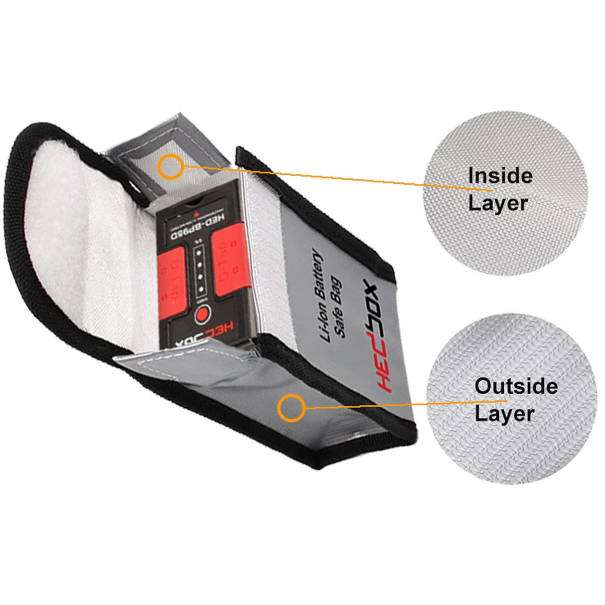 HEDBOX FIREBAG Li-Ion Battery Safe Bag