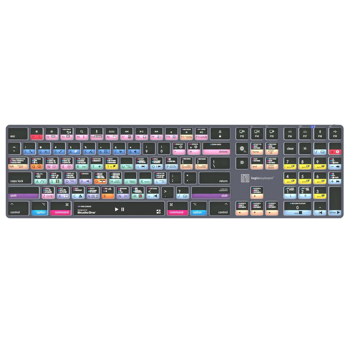 Logickeyboard Studio One TITAN Wireless Backlit Keyboard for Mac US, English