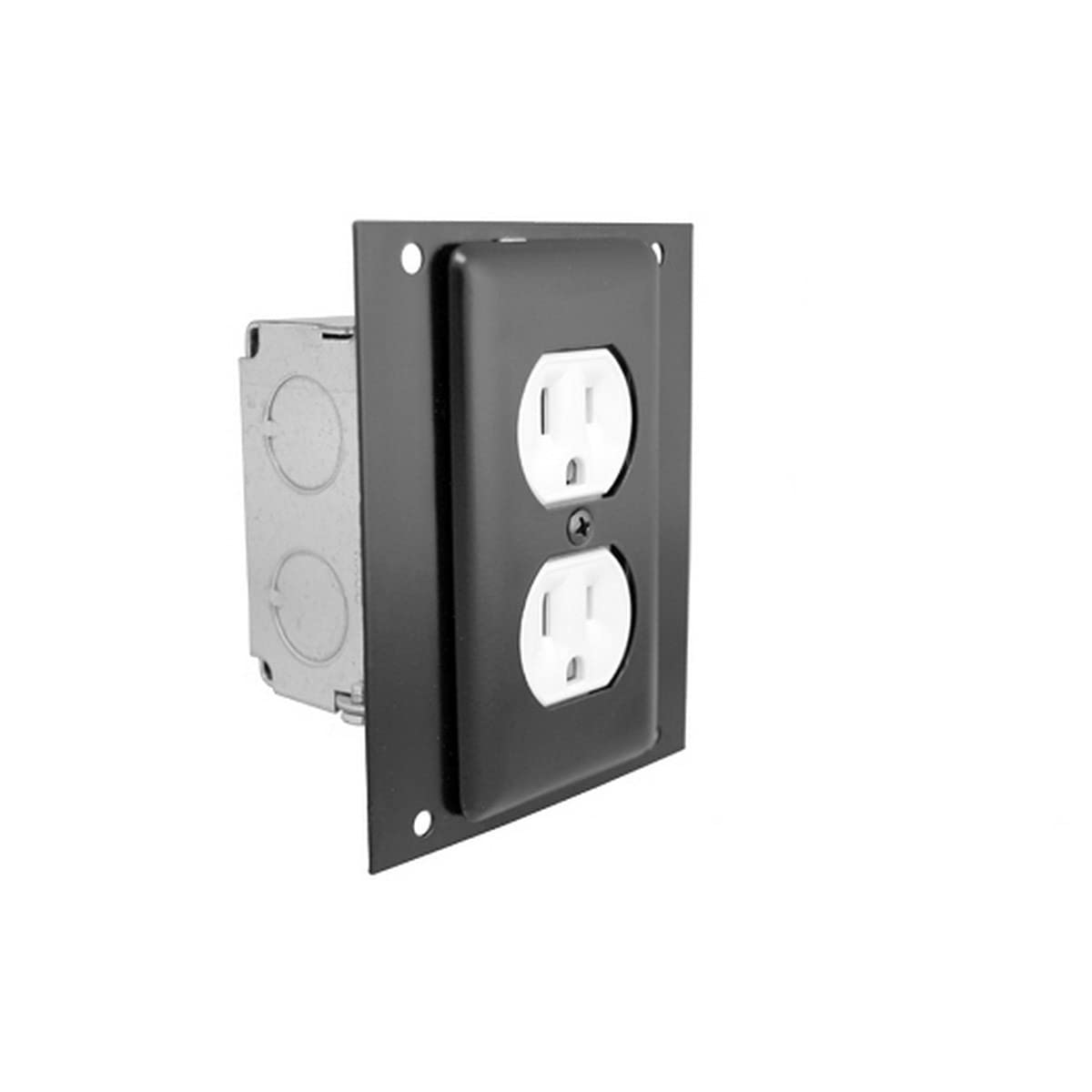 Ace Backstage Co. PE PE Steel CONNECTRIX Electric Pocket Panel with Single Gang Edison Duplex Outlet