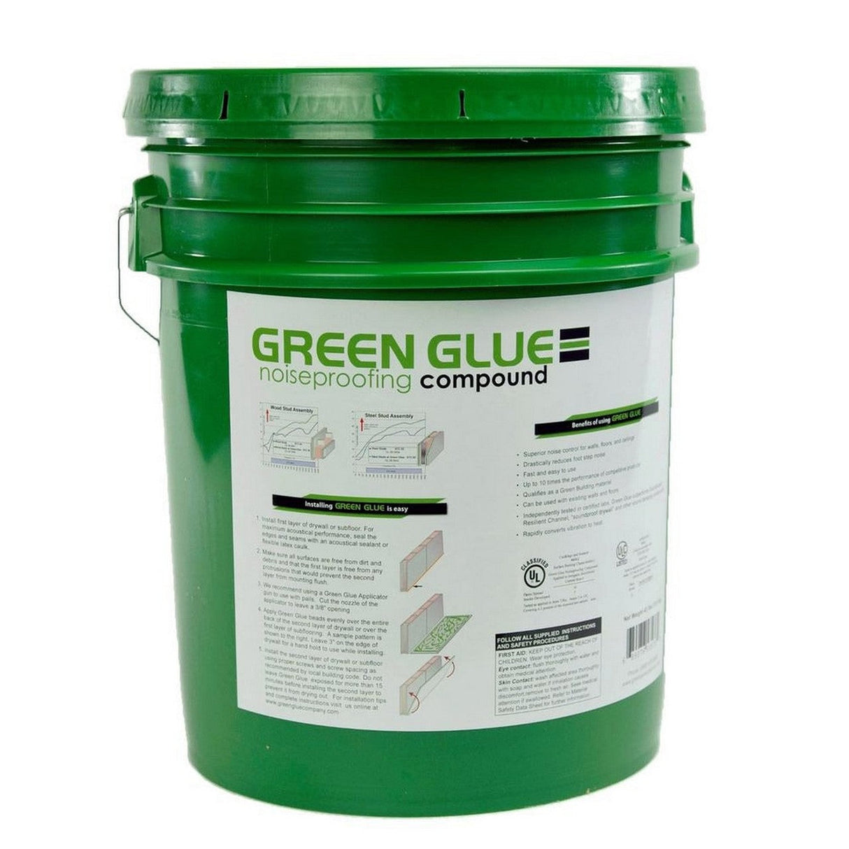 Green Glue SIC-GGP RGG400110 Acoustic Glue 5 Gallon Pail