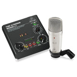 Behringer VOICE STUDIO Complete Recording Bundle with Studio Condenser Mic,...