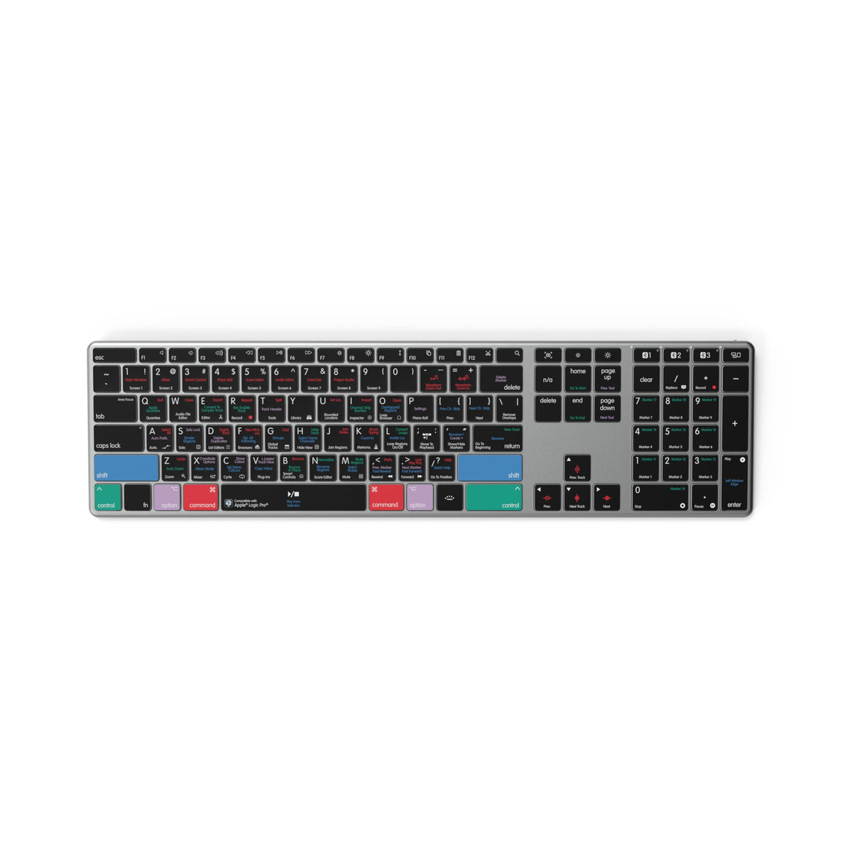 Editors Keys Logic Pro Wireless Backlit Keyboard - Mac