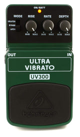 Behringer ULTRA VIBRATO UV300 Classic Vibrato Instrument Effects Pedal, Green