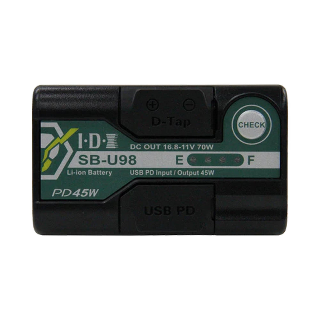 IDX SB-U98-PD 96Wh 14.4V Li-ion Battery for Sony BP-U Series with 1 x D-Tap and USB